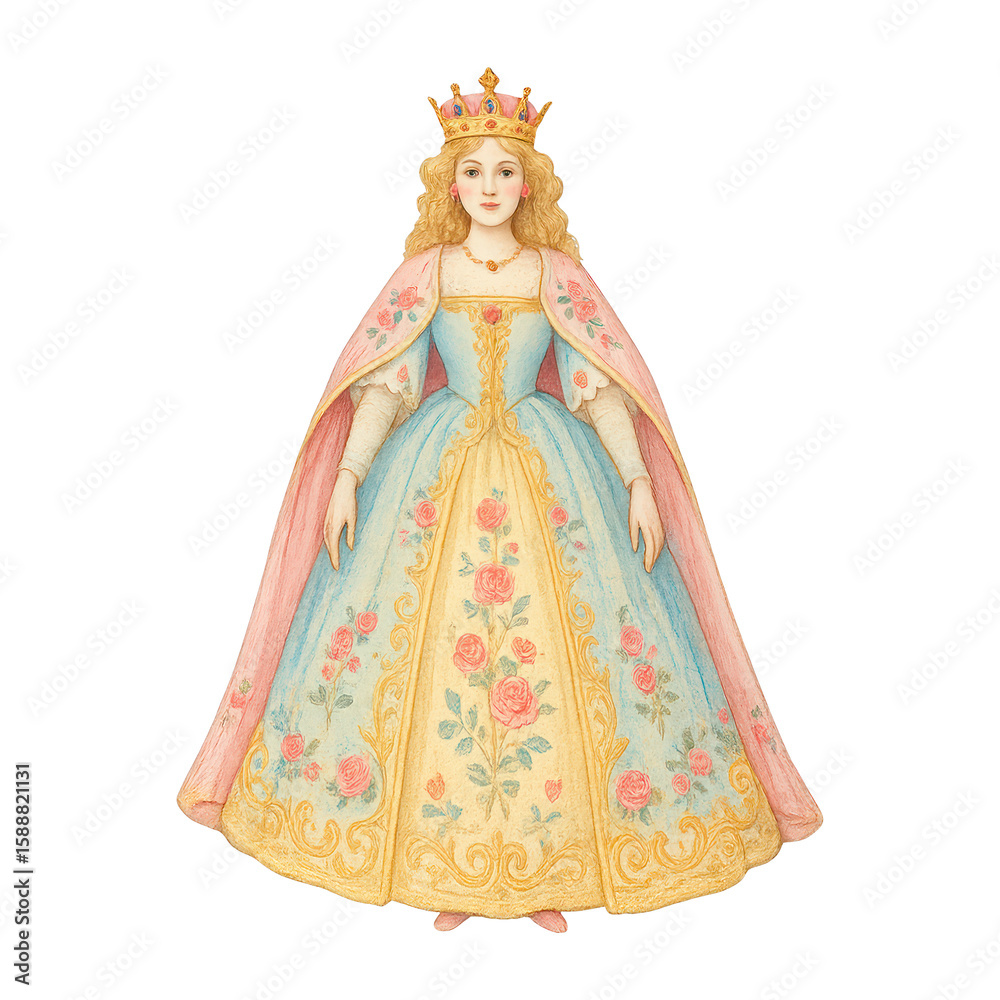 PNG Elegant fairytale princess illustration. PNG Elegant fairytale princess illustration.