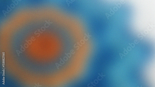 Abstract orange and blue gradient with noise