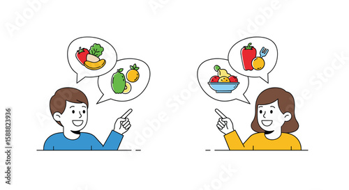 Understanding Diverse Dietary Preferences and Nutritional Choices Among Individuals Through Visual Communication and Food Representation