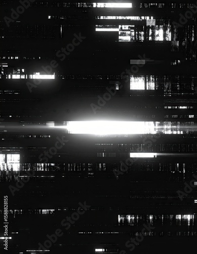 Abstract digital glitch