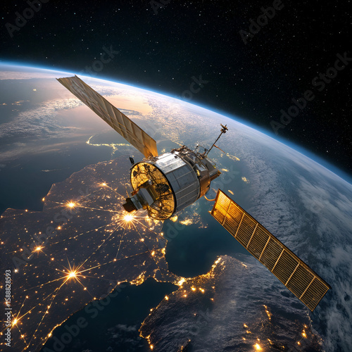 Wallpaper Mural spaceship and earth Torontodigital.ca