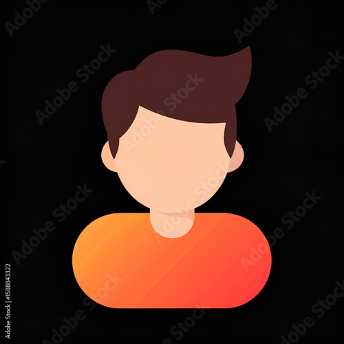 3D Boy icon – Cute Young Male Cartoon Render for Kids & Educational Concepts