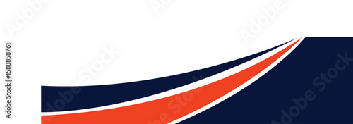 Cargo van decal with coloured wave shapes , truck and car wrap vector, Graphic abstract stripe designs for wrap branding vehicle