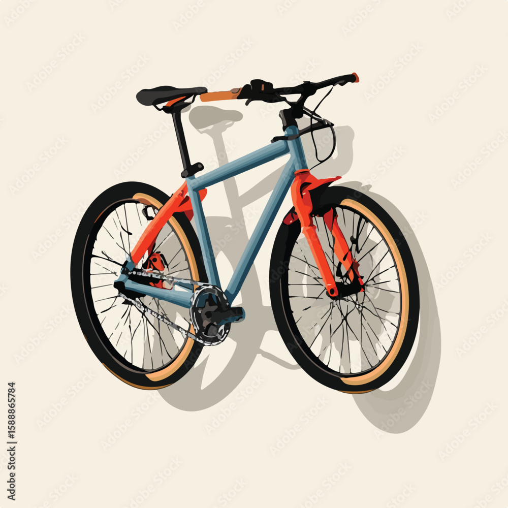 Fototapeta premium bike isolated in White