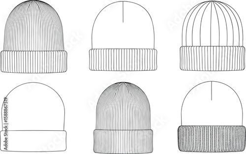 Wool beani caps