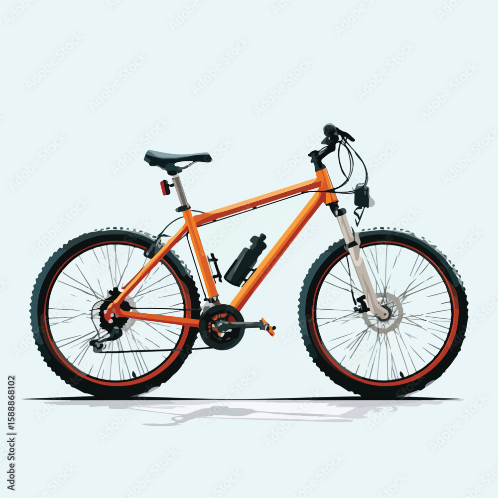 Fototapeta premium bike isolated in White