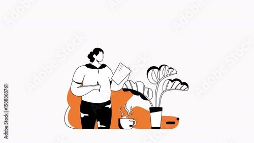 Workplace Support and Mental Health Loop is a flat character explainer scene perfect for startup videos, business presentations, or UI/UX concept animations.