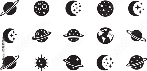 Universe Vector | Cosmic Illustration of Space and Celestial Bodies