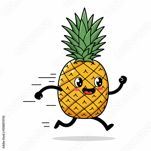 vector illustration of a pineapple