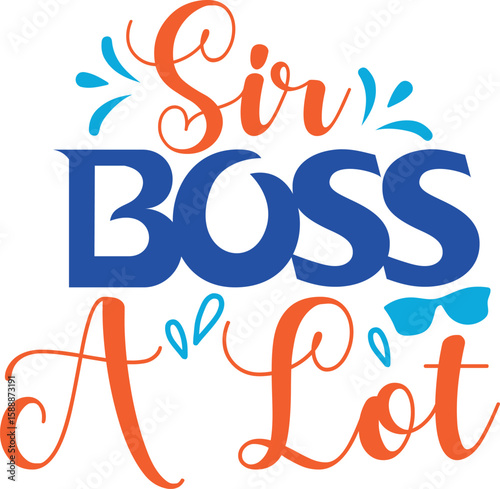 Bold Boss Day - Leader Appreciation Typography Vector Design