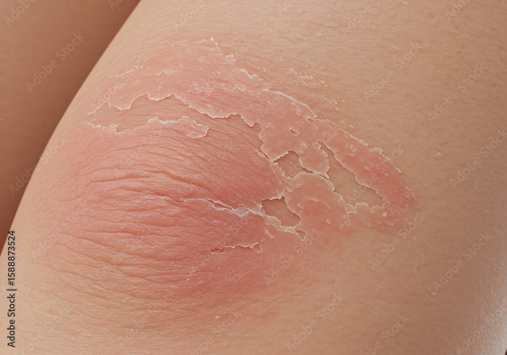 Fototapeta premium Skin irritation closeup
