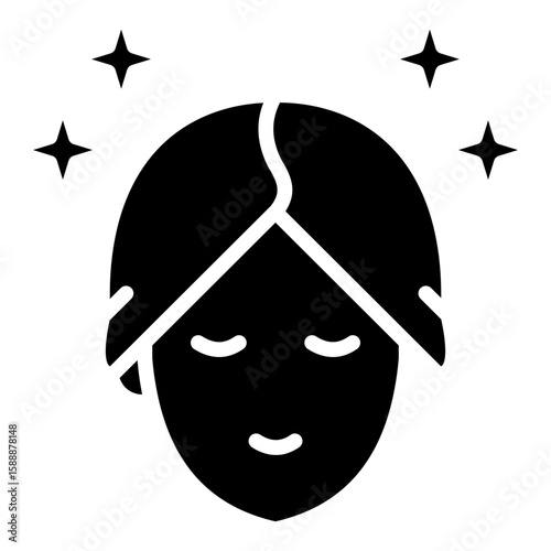 Skincare glyph icon