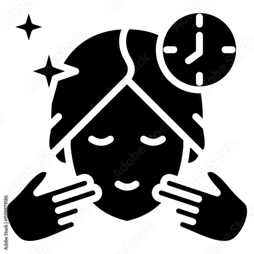 Anti Aging glyph icon