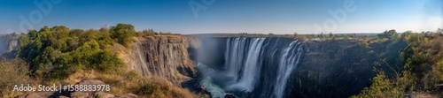 Majestic victoria falls zimbabwe panoramic hdr 360 degrees landscape nature viewpoint