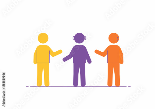 Diverse team collaborating on a project with clear communication and ideas being shared