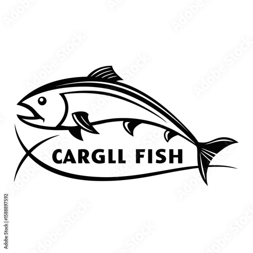 A cargill fish logo with a stylized fish