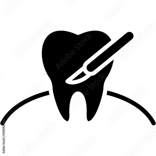 oral surgery  glyph icon