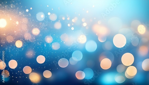 multicolored blurred abstract backdrop soft blue with light bokeh background
