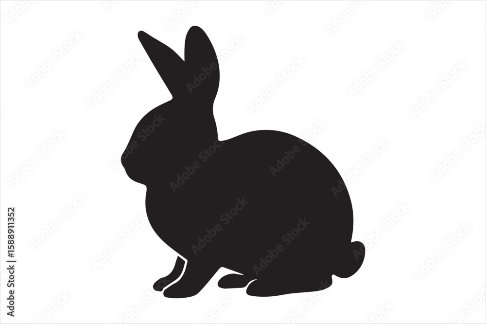 Fototapeta premium Rabbit Silhouette