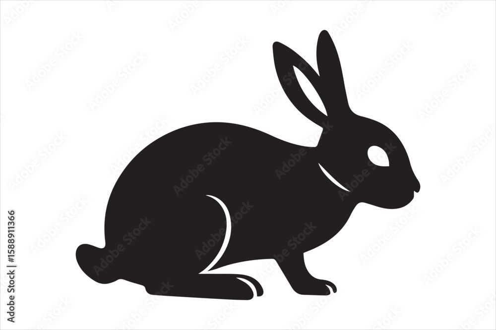 Fototapeta premium Rabbit Silhouette