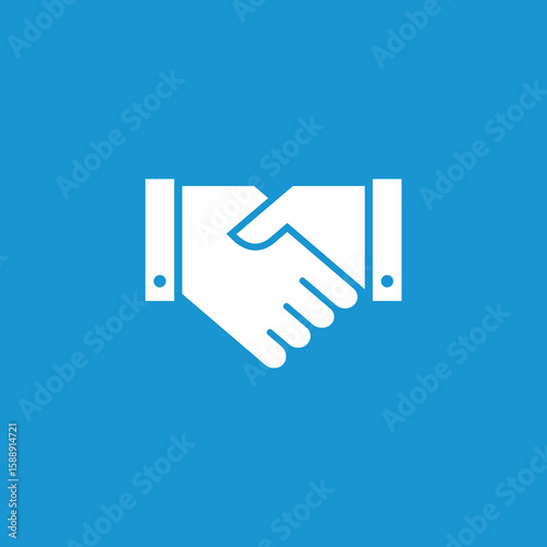 handshake icon vector illustration logo template