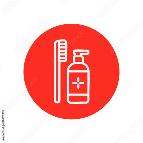 Oral hygiene kit toothbrush and hand sanitizer - dental care and infection prevention