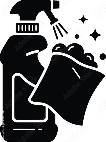 Sprayer and Cloth for Effective Home Cleaning