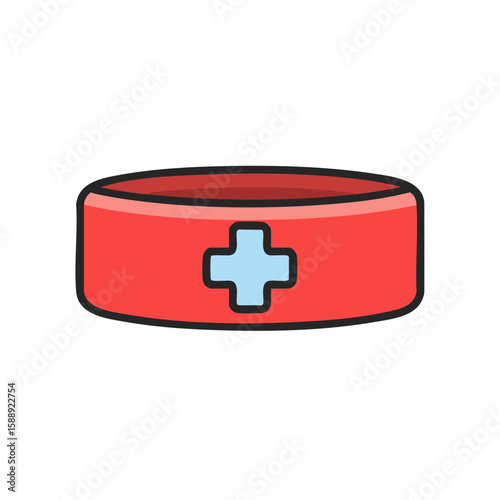 Nurse hat icon medical professional head wear clip art