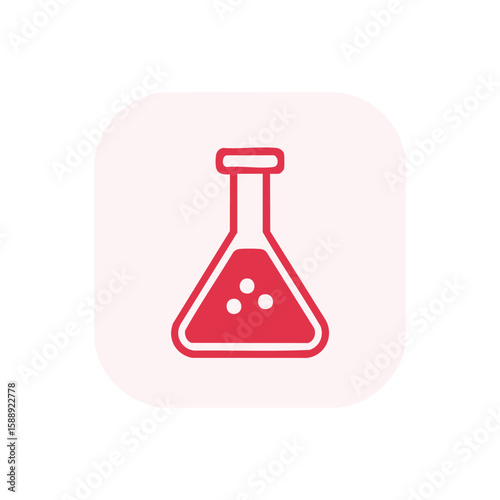 Medical lab icon chemistry, research, and healthcare symbol