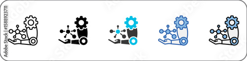 Neural Prosthesis Icon Pack Multistyle Illustration