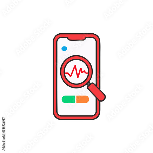 Mobile health app heart rate monitoring & medical diagnosis on smartphone