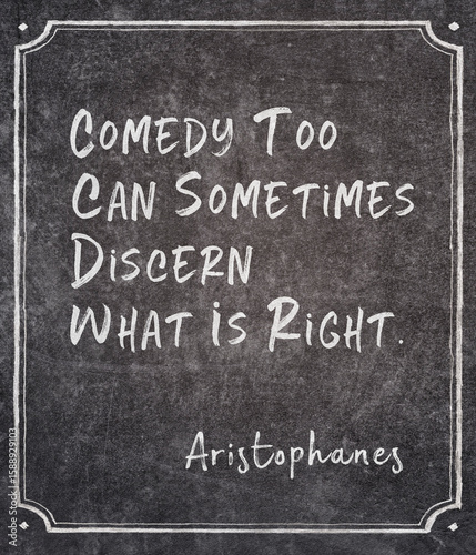 what is right Aristophanes