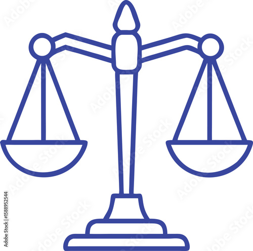Scale Justice Line Art


