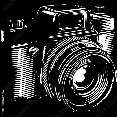retro camera lens
