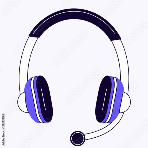headphones isolated on white background