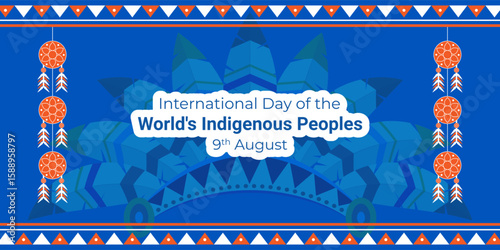 Vector illustration of International Day of the World's Indigenous Peoples social media template