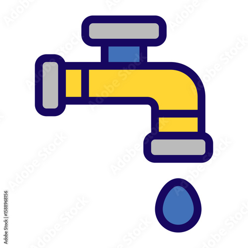 Water Supply outline flat
