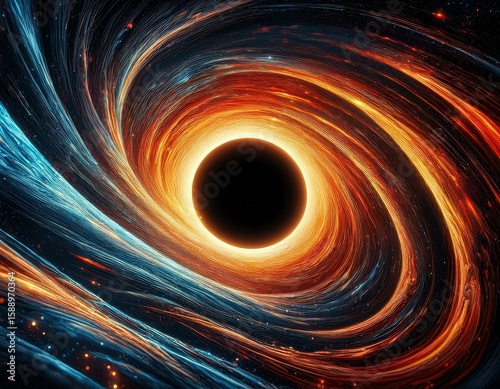 dramatic black hole in cosmic vortex vortex cosmic dramatic black hole space universe cosmos galaxy