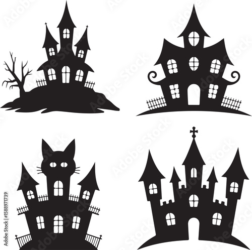 Wallpaper Mural Spooky Halloween Silhouette Vector

Haunted Halloween Night Illustration

Creepy Halloween Elements Design

Classic Halloween Icons Clipart

Trick-or-Treat Horror Theme Vector Torontodigital.ca