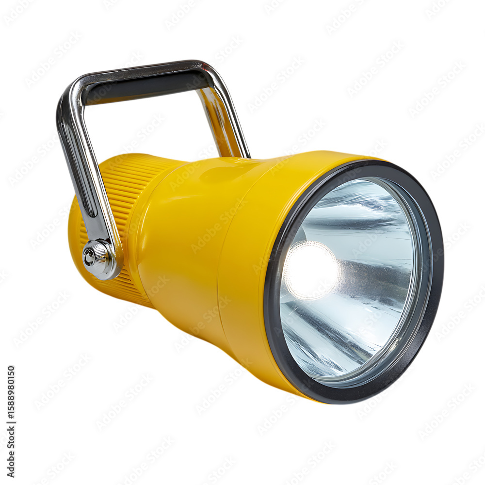 Powerful yellow beam light isolated on transparent background Powerful yellow beam light isolated on transparent background