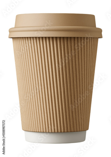 Wallpaper Mural Corrugated Paper Coffee Cup with Lid and Sleeve Mockup for Hot Drinks Takeaway Torontodigital.ca