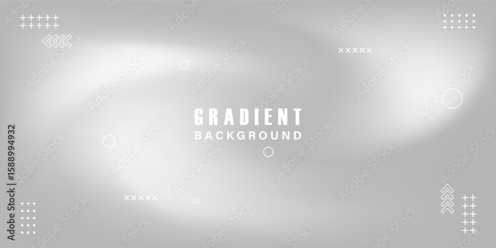 Fototapeta premium Abstract silver foil background with metal mirror texture. Simple chrome gradient surface background art.