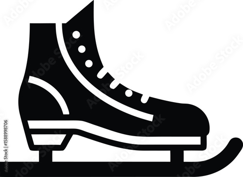 ice skates vector illustration