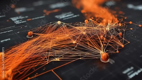Abstract Network Visualization: Data Flow and Connections