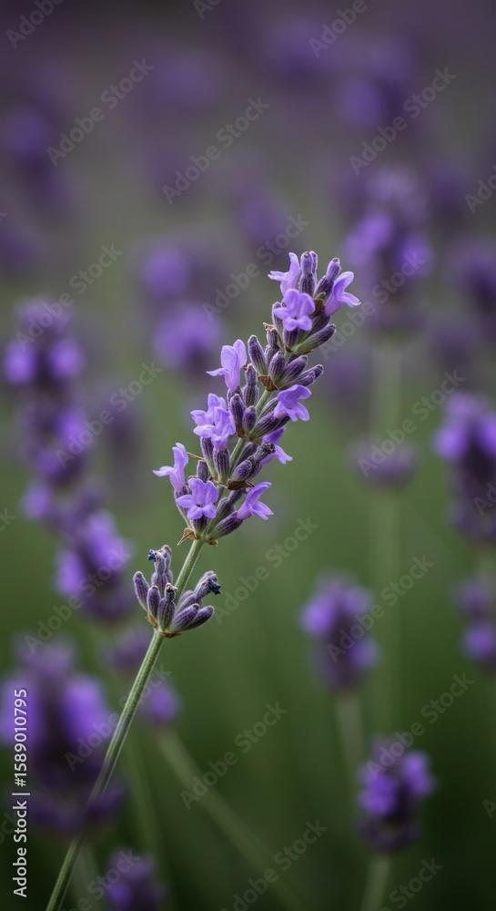 Obraz premium Close-up lavender blossom in field