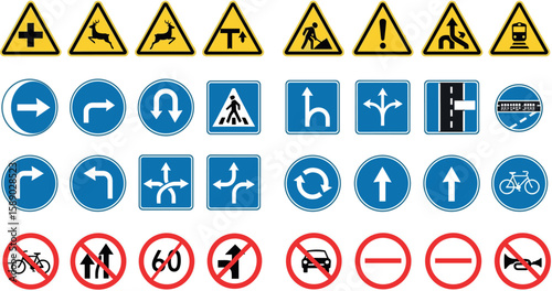 Road traffic signs collection