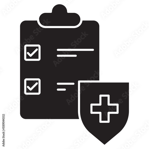 Health Insurance icon, Protect Your Future Choose the Right Health Insurance Plan, Comprehensive Coverage, Peace of Mind Your Health, Insured, vector