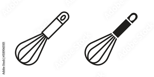 Whisk icon for web designs. editable pictogram.