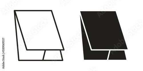 Roof window icon for web designs. editable pictogram.