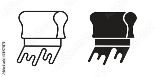 Print screen icon for web designs. editable pictogram.